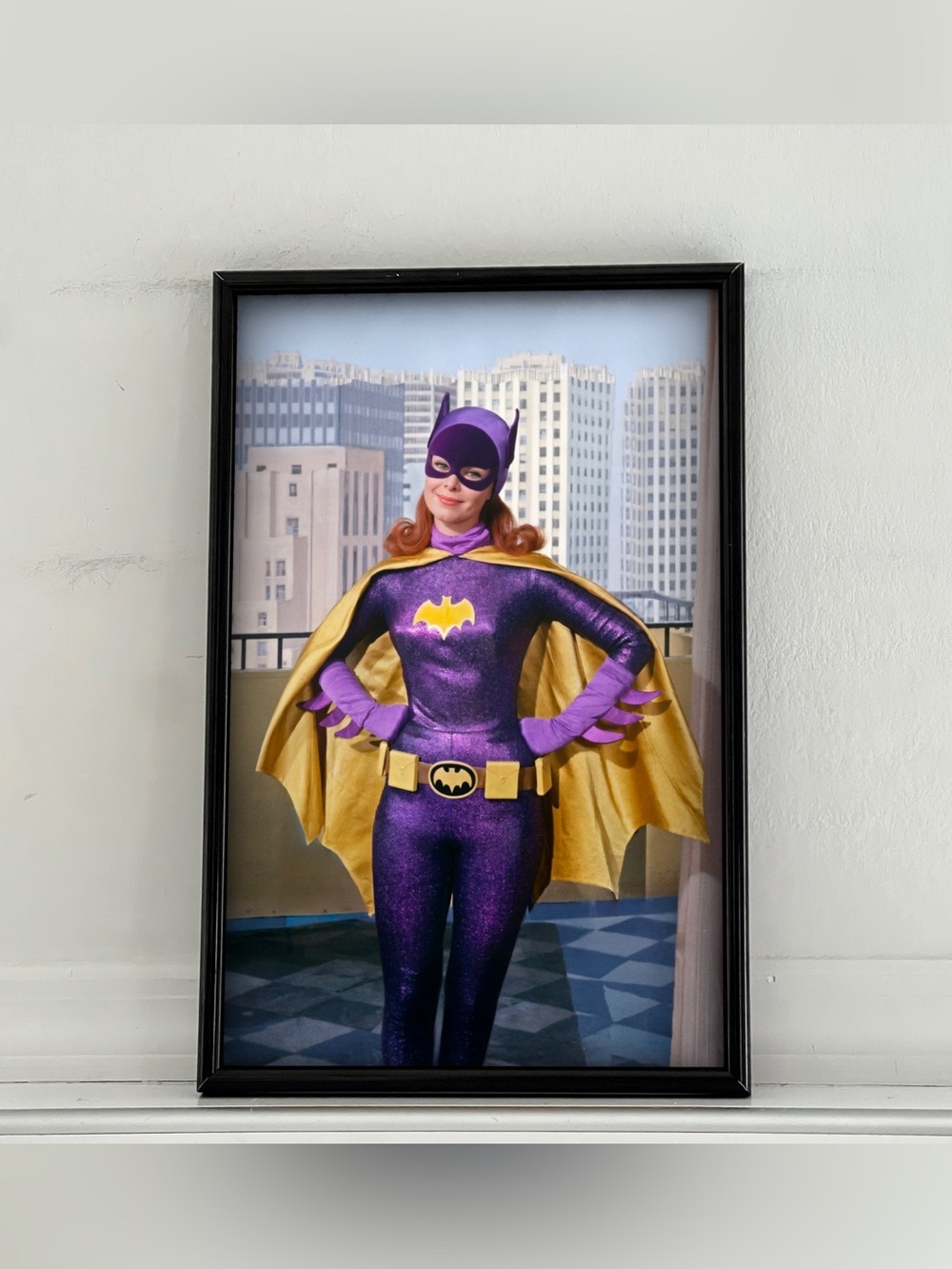 Batman Batgirl Yvonne Craig Pinup Girl Art Poster